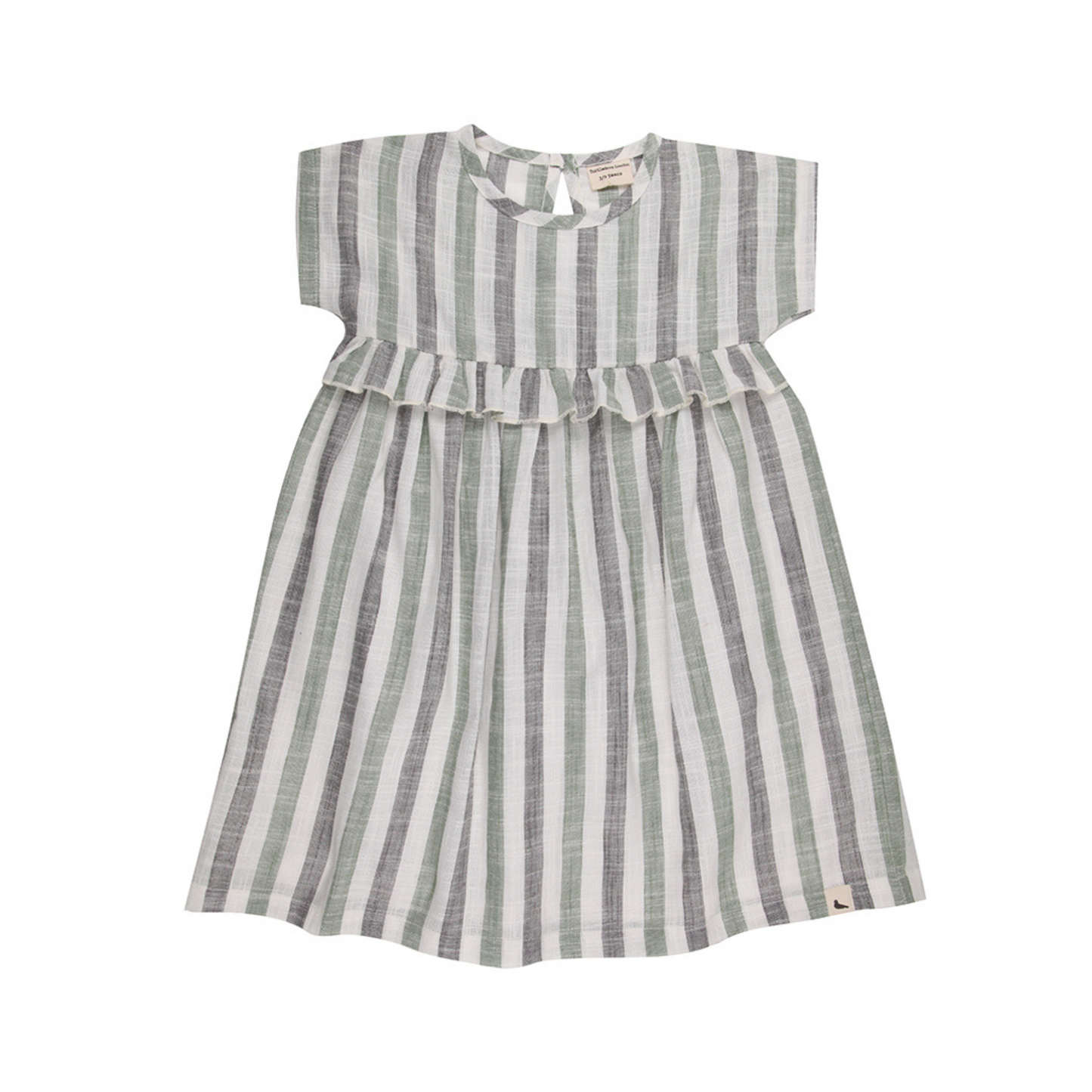 Woven stripe dress