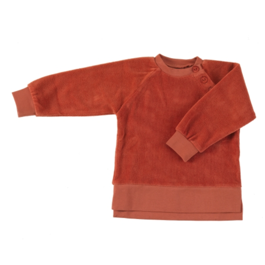 Velour sweatshirt - orange