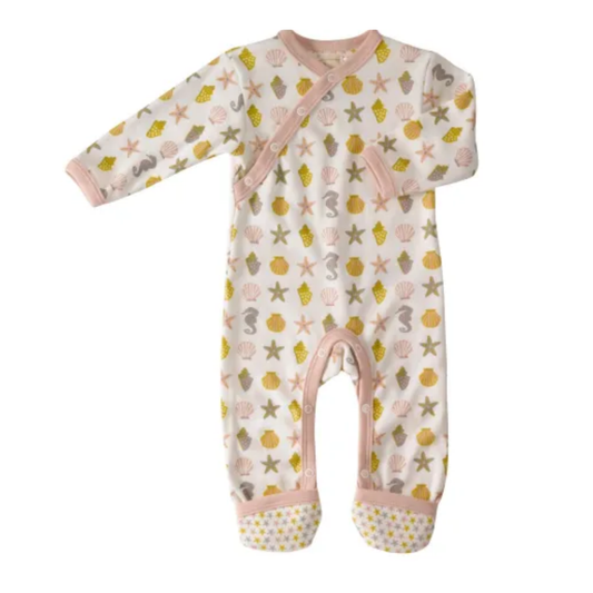 Kimono seashells romper