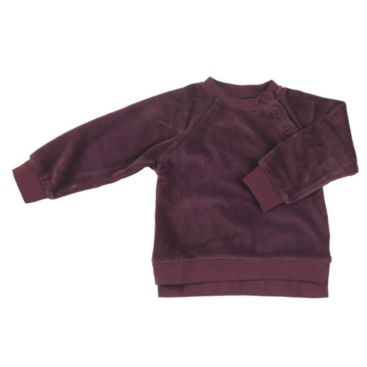 Velour sweatshirt - fig