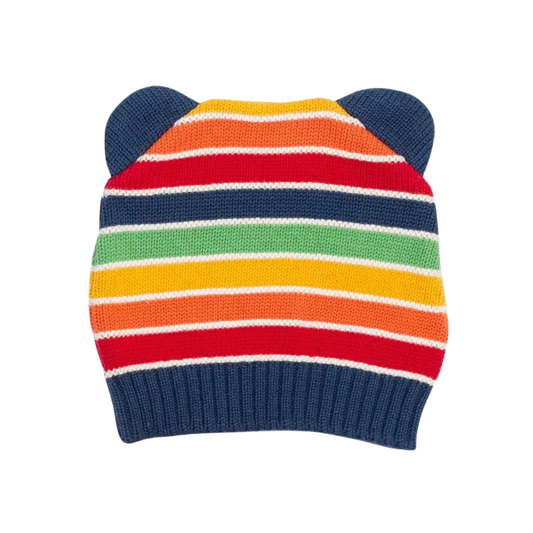 Baby rainbow knit hat