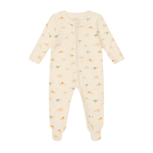 Lion double zip sleepsuit