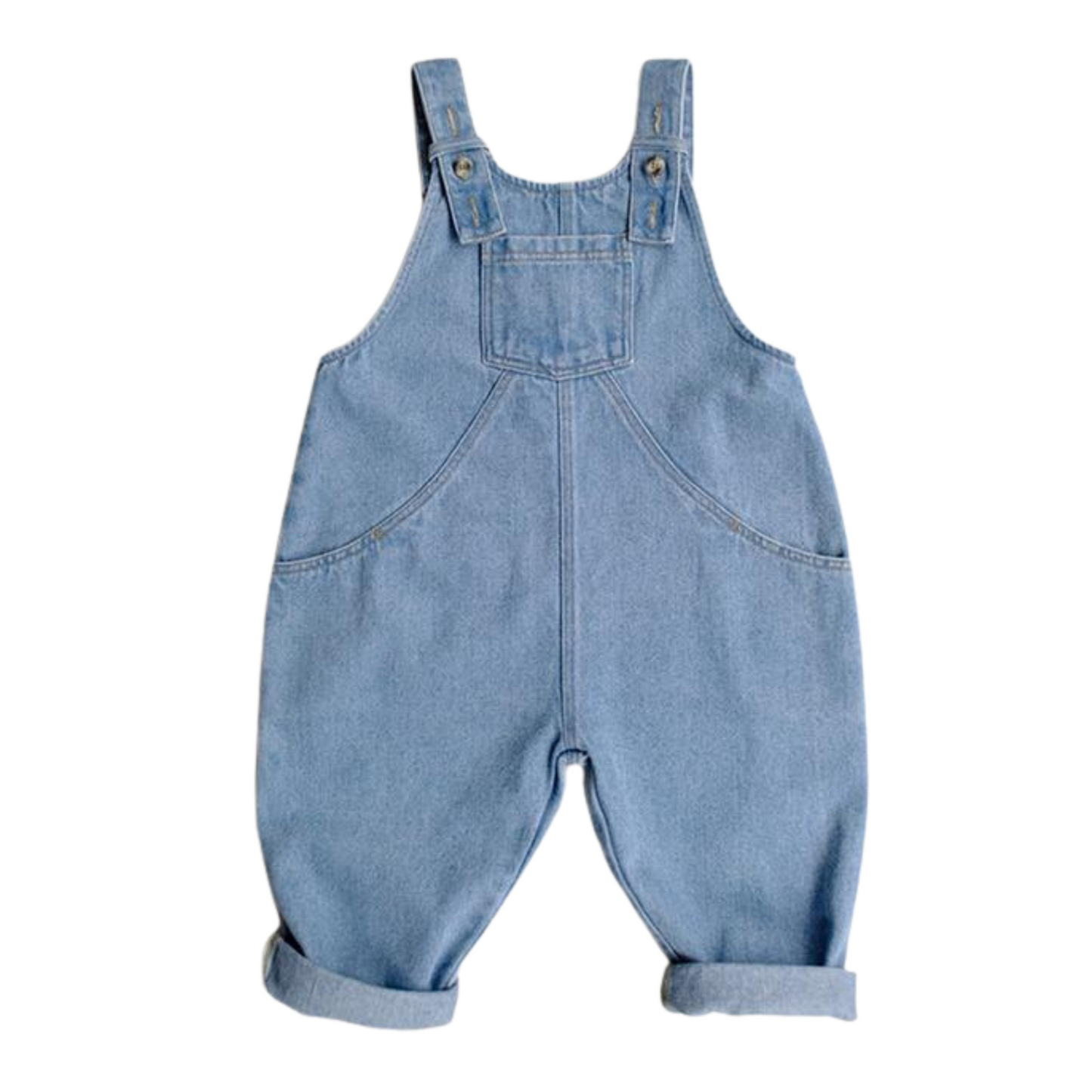 The oversize denim dungaree