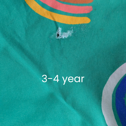 Ecolight coat - green rainbows - resale