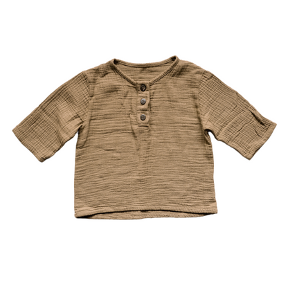 The muslin henley - camel