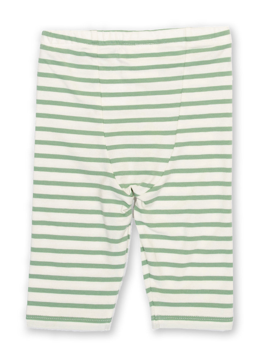 Stripy pedal pushers - sage