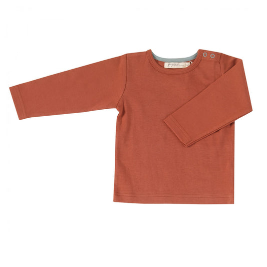 Plain long sleeve top - orange