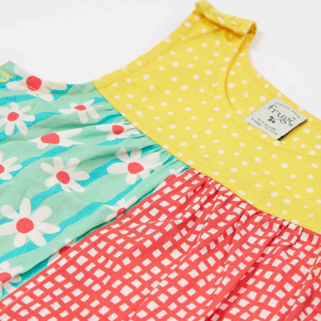 Summer printed rainbow hotpotch dungarees