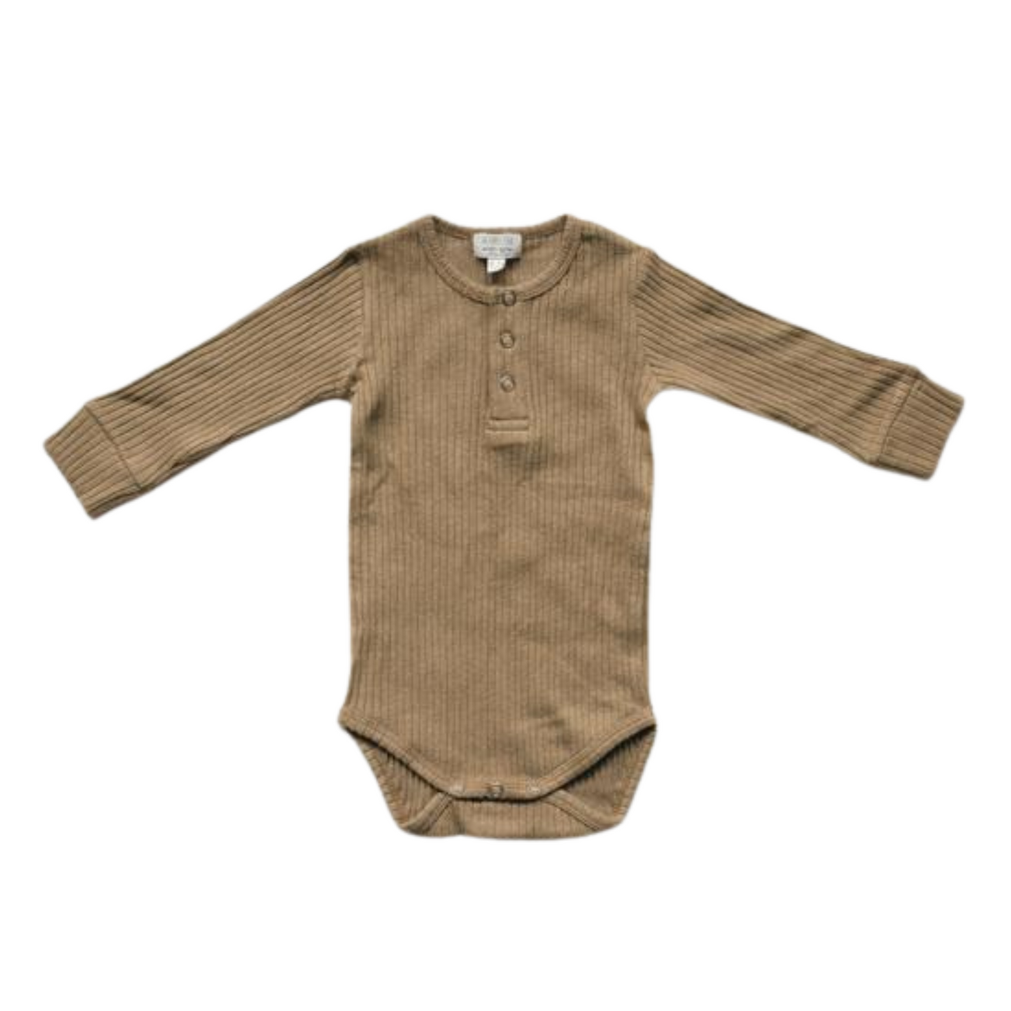 The ribbed bodysuit - camel