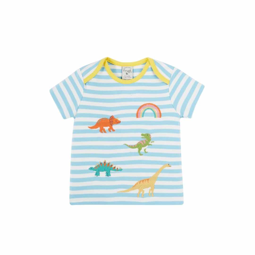 Bobster dinosaur applique t shirt