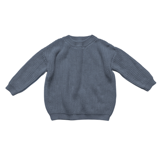 The chunky sweater - cornflower blue
