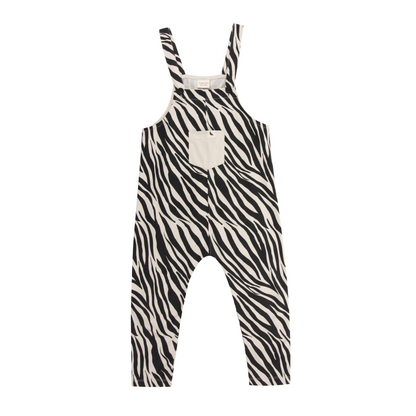 Zebra skin dungarees