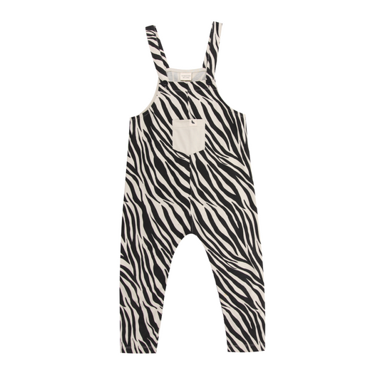 Zebra skin dungarees