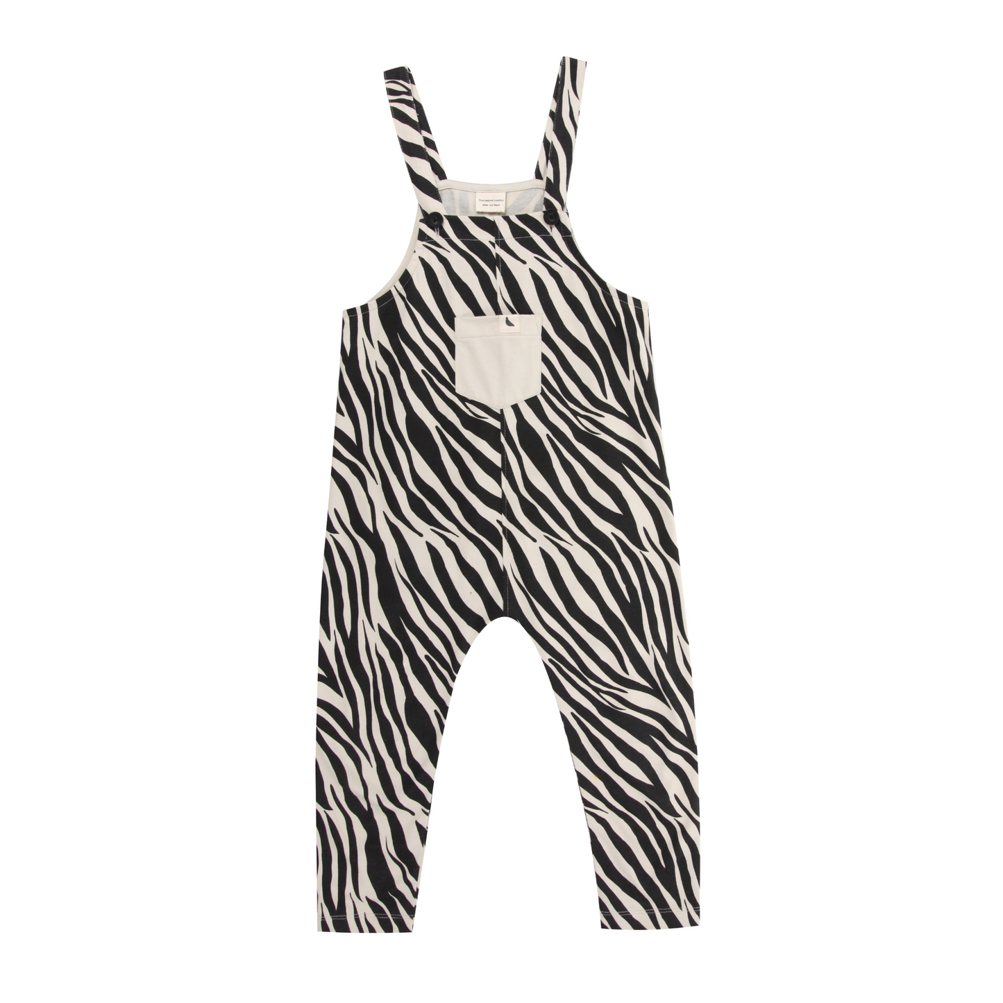 Zebra skin dungarees - resale
