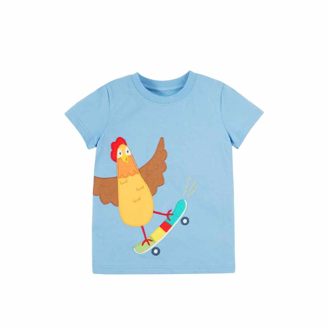 Avery chicken applique t shirt