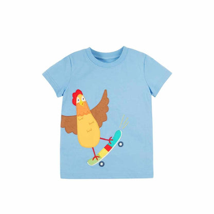 Avery chicken applique t shirt