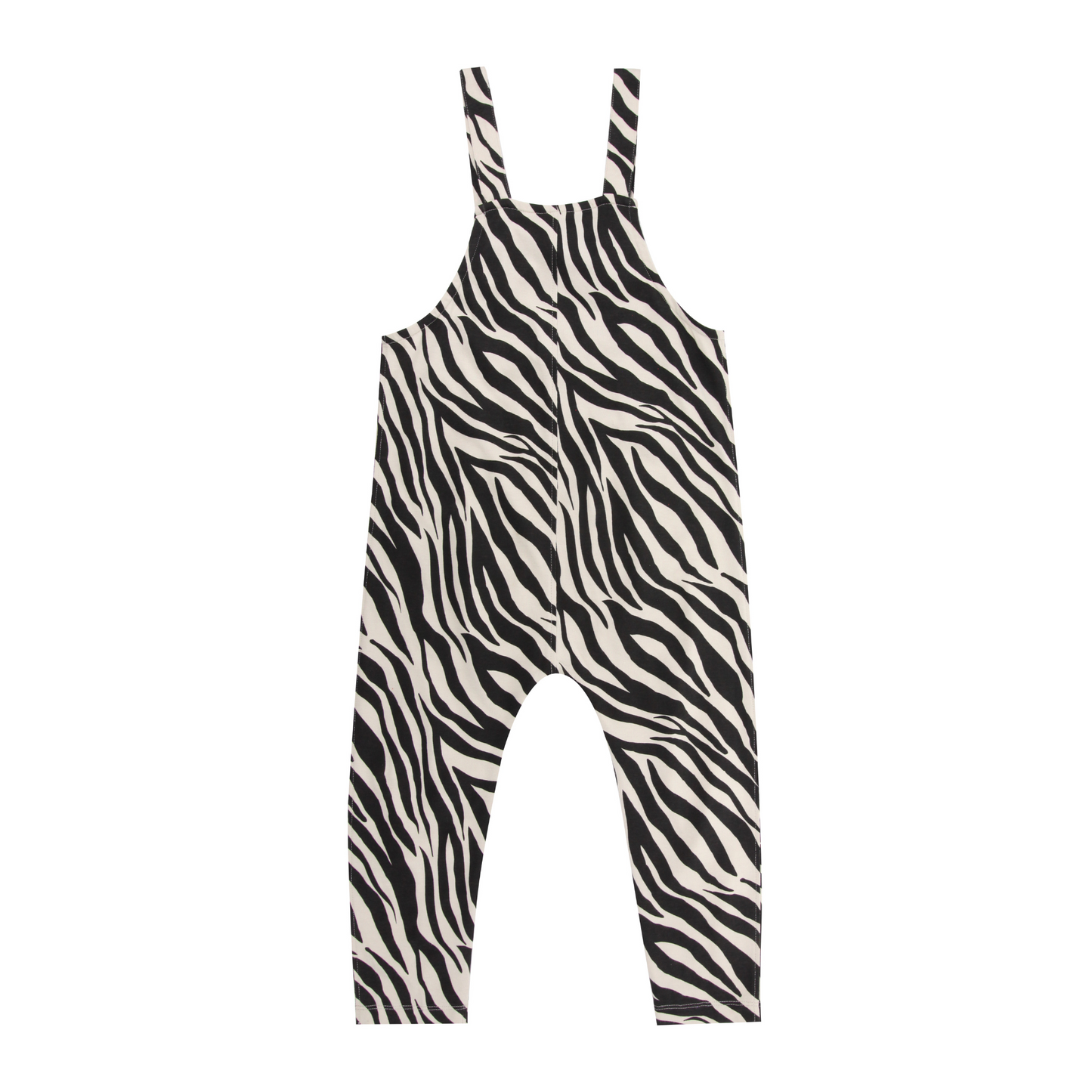 Zebra skin dungarees