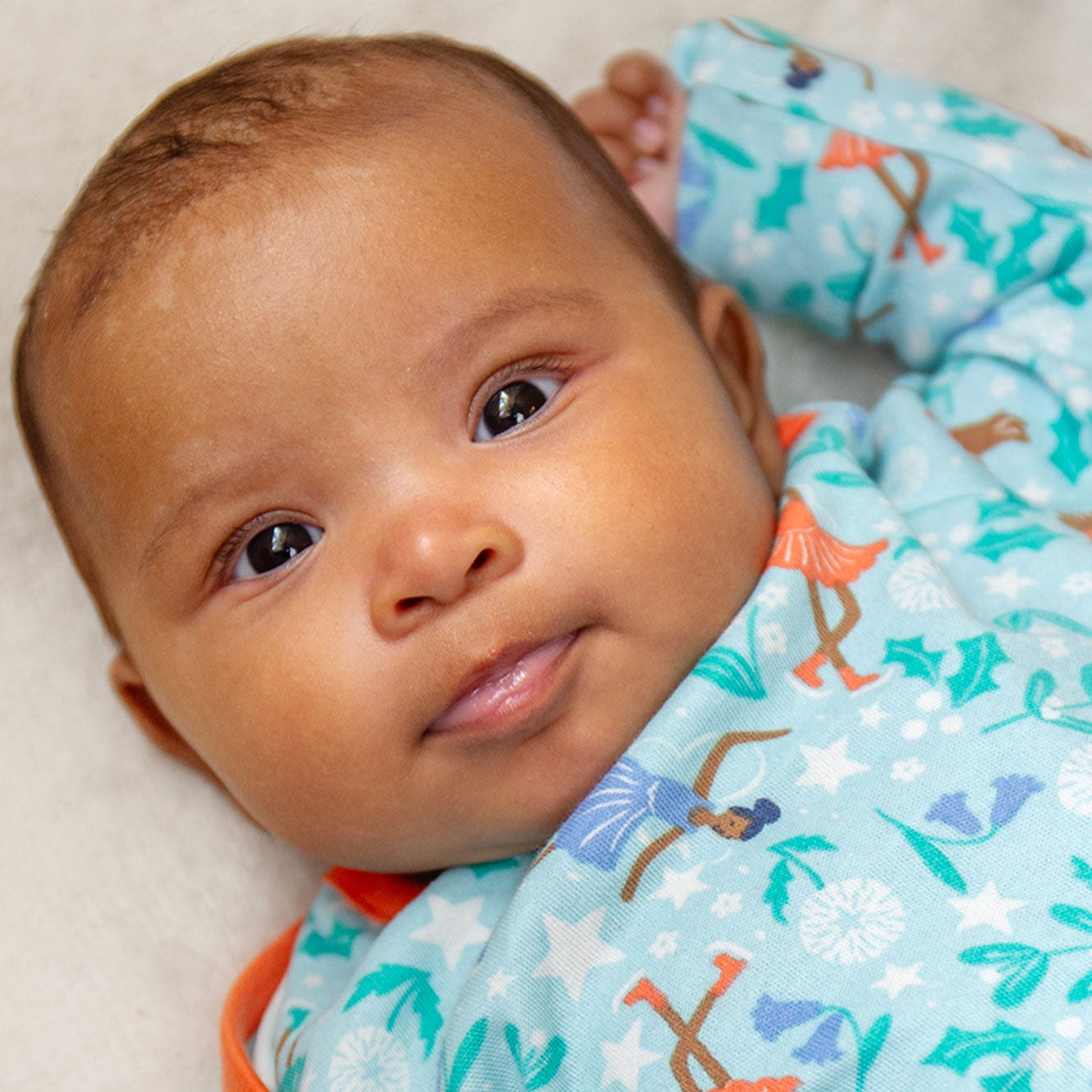 Enchanted forest easy dressing babygrow