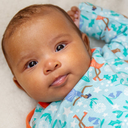 Enchanted forest easy dressing babygrow