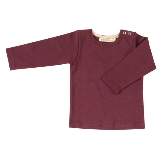 Plain long sleeve top - purple