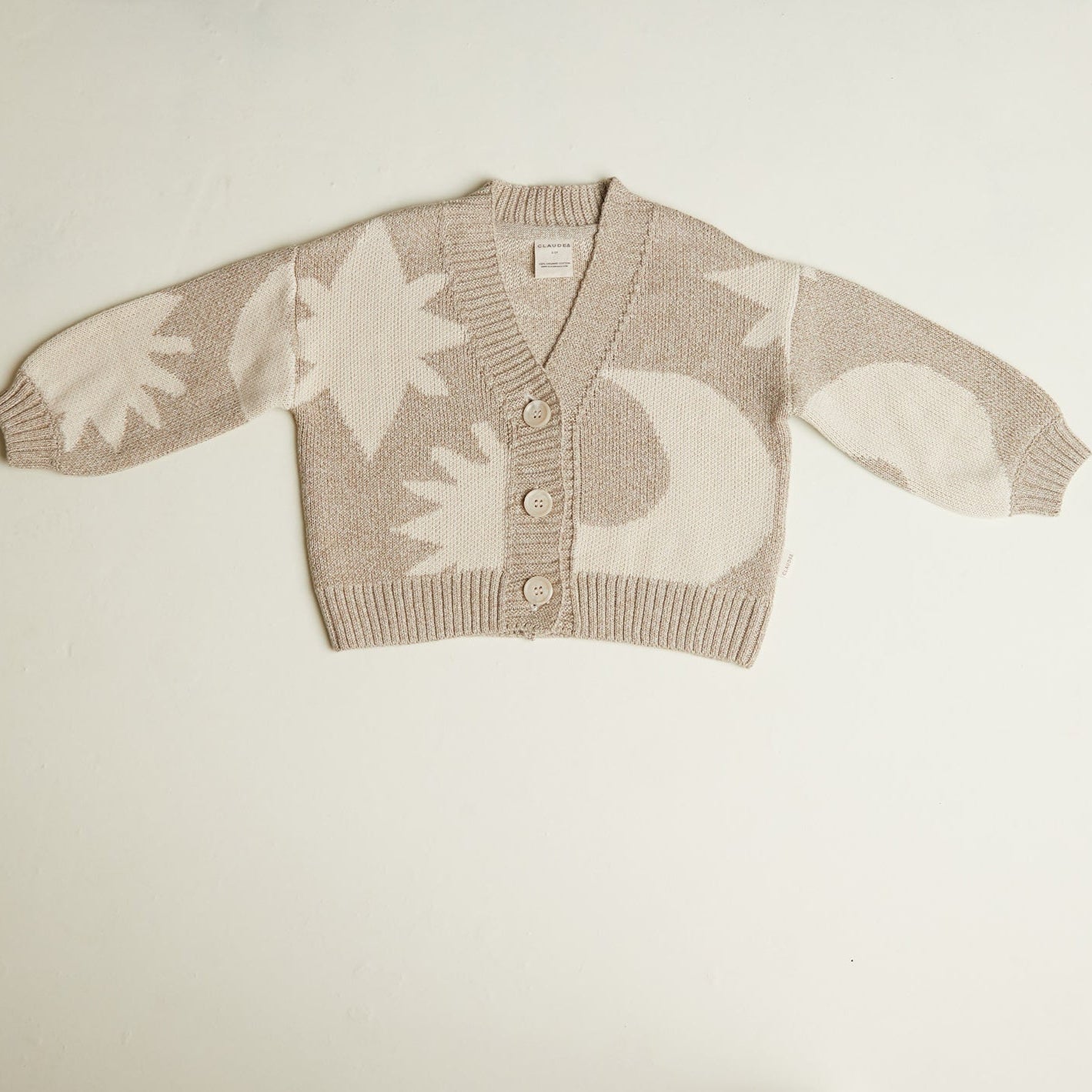 Moon star cardigan - abstract neutral