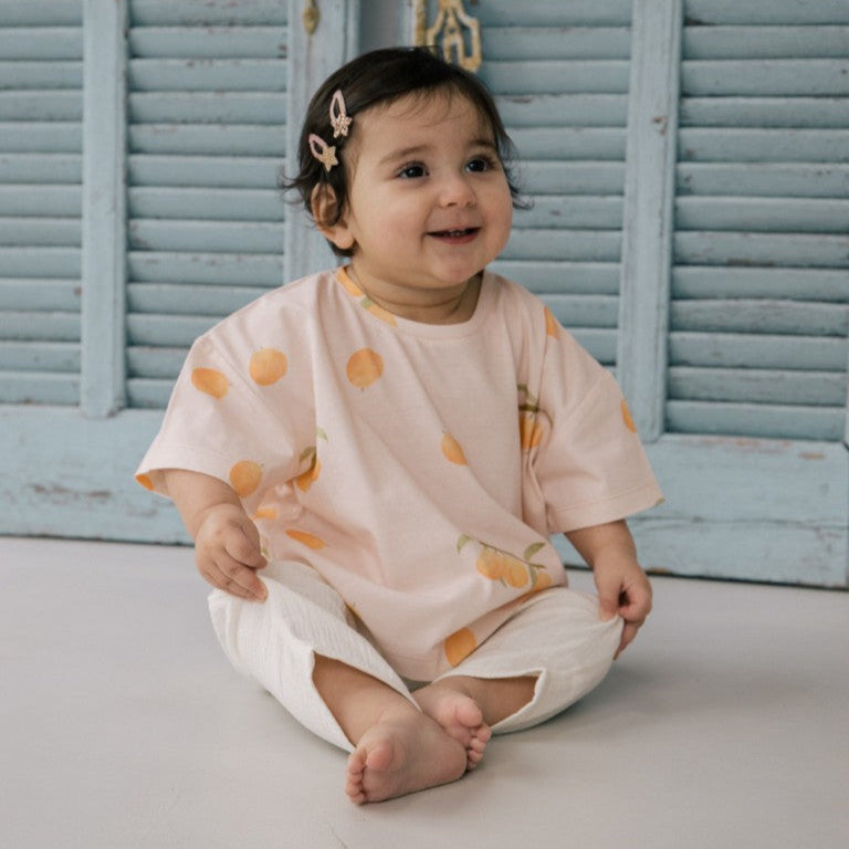 Apricot print t-shirt