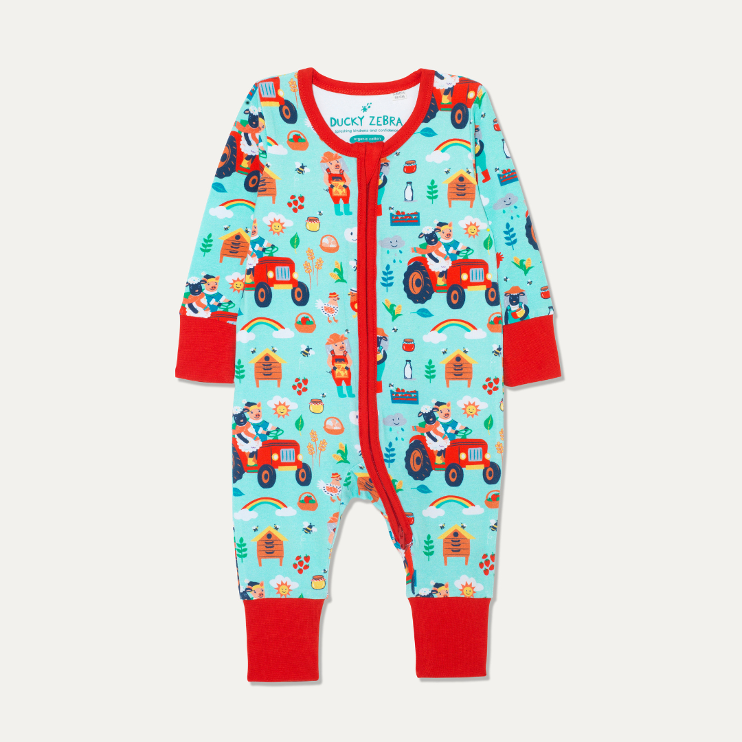 Farmyard sleepsuit