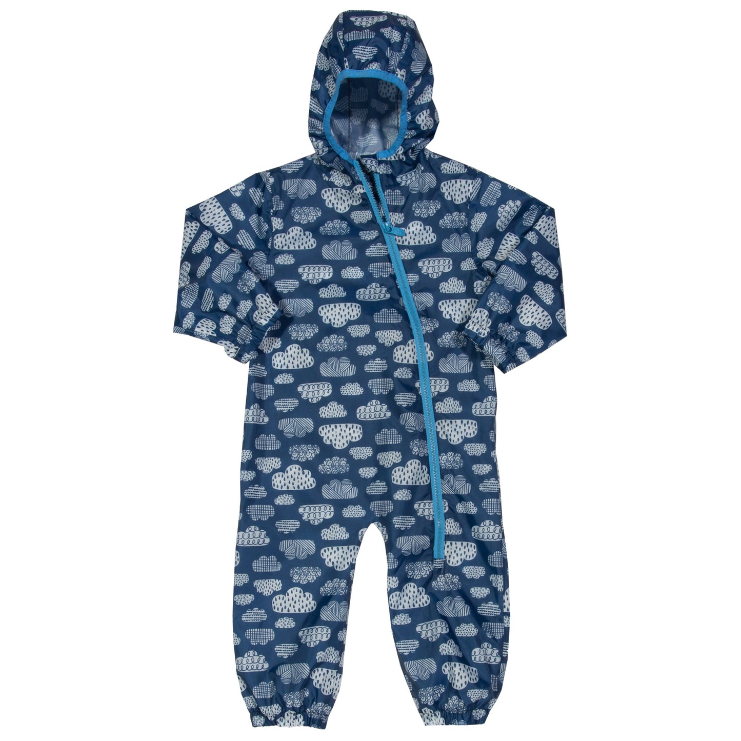Blue clouds puddlepack suit