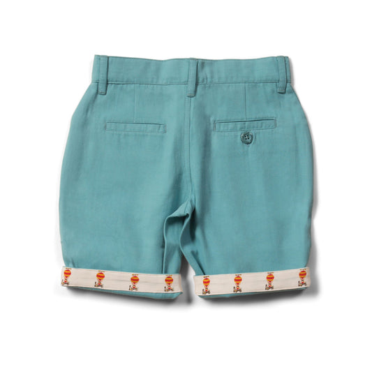 Blue twill sunshine shorts
