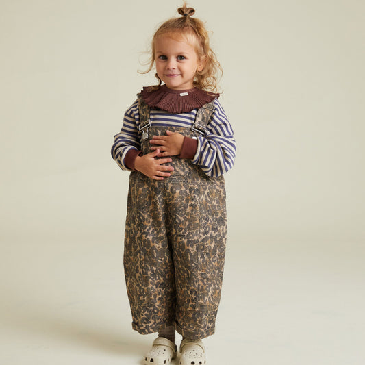 Blythe leopard dungaree
