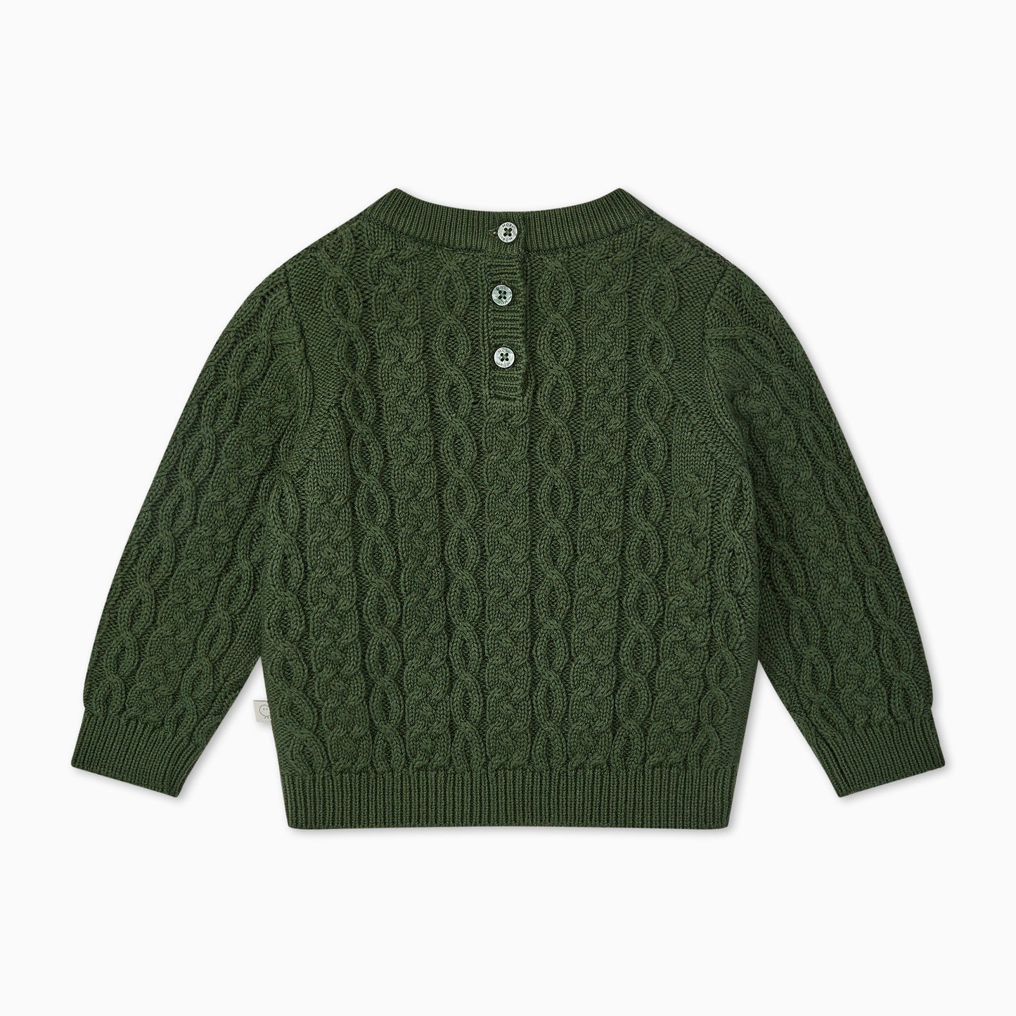 Cable knit jumper - thyme