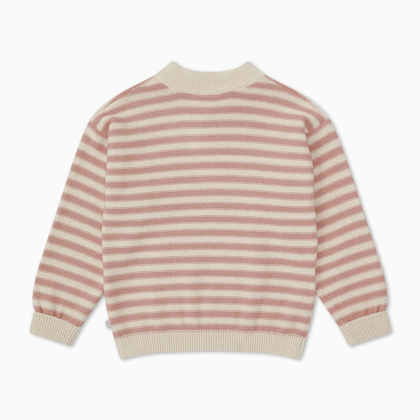 Chunky knit striped jumper - pink