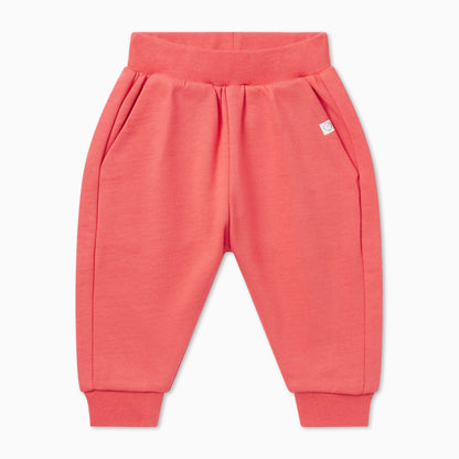 Oversized joggers - spiced coral
