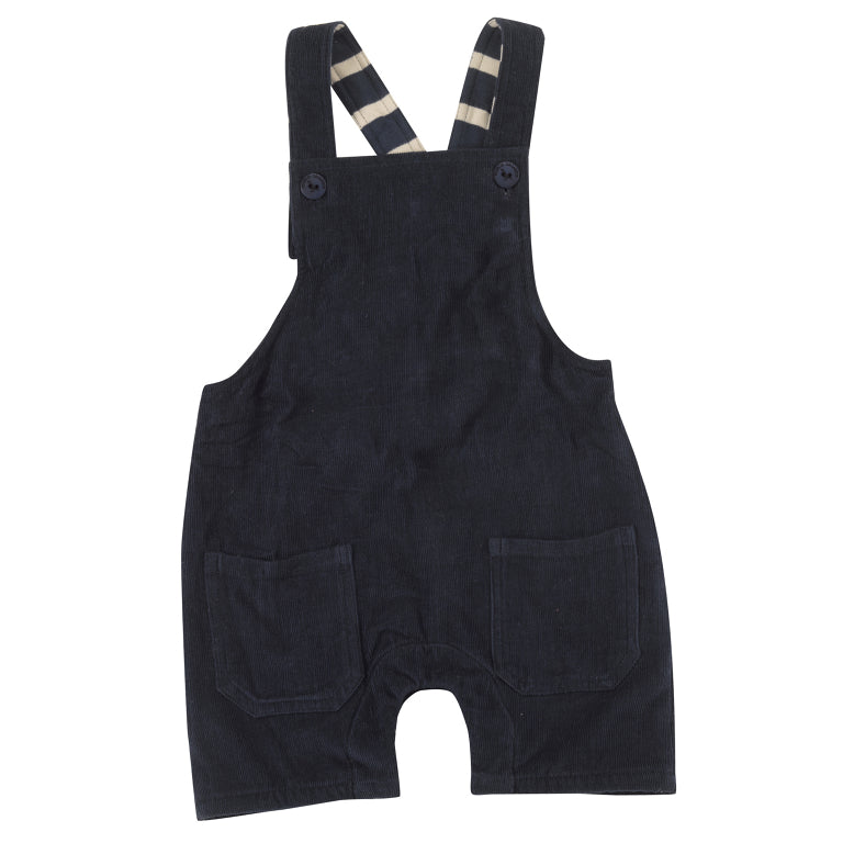 Baby cord dungarees - blue ink