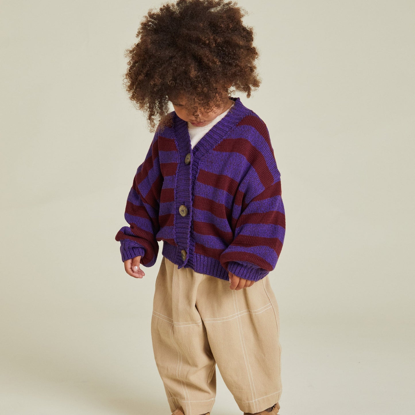 Eben purple stripe cardigan