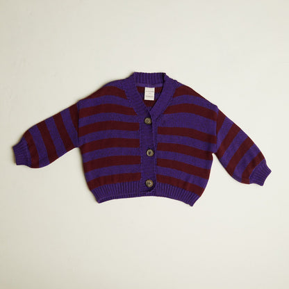 Eben purple stripe cardigan