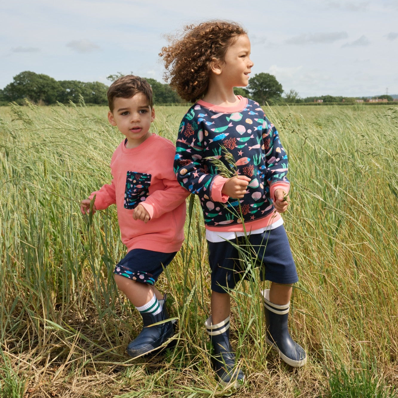 Under the sea reversible sweatshirt
