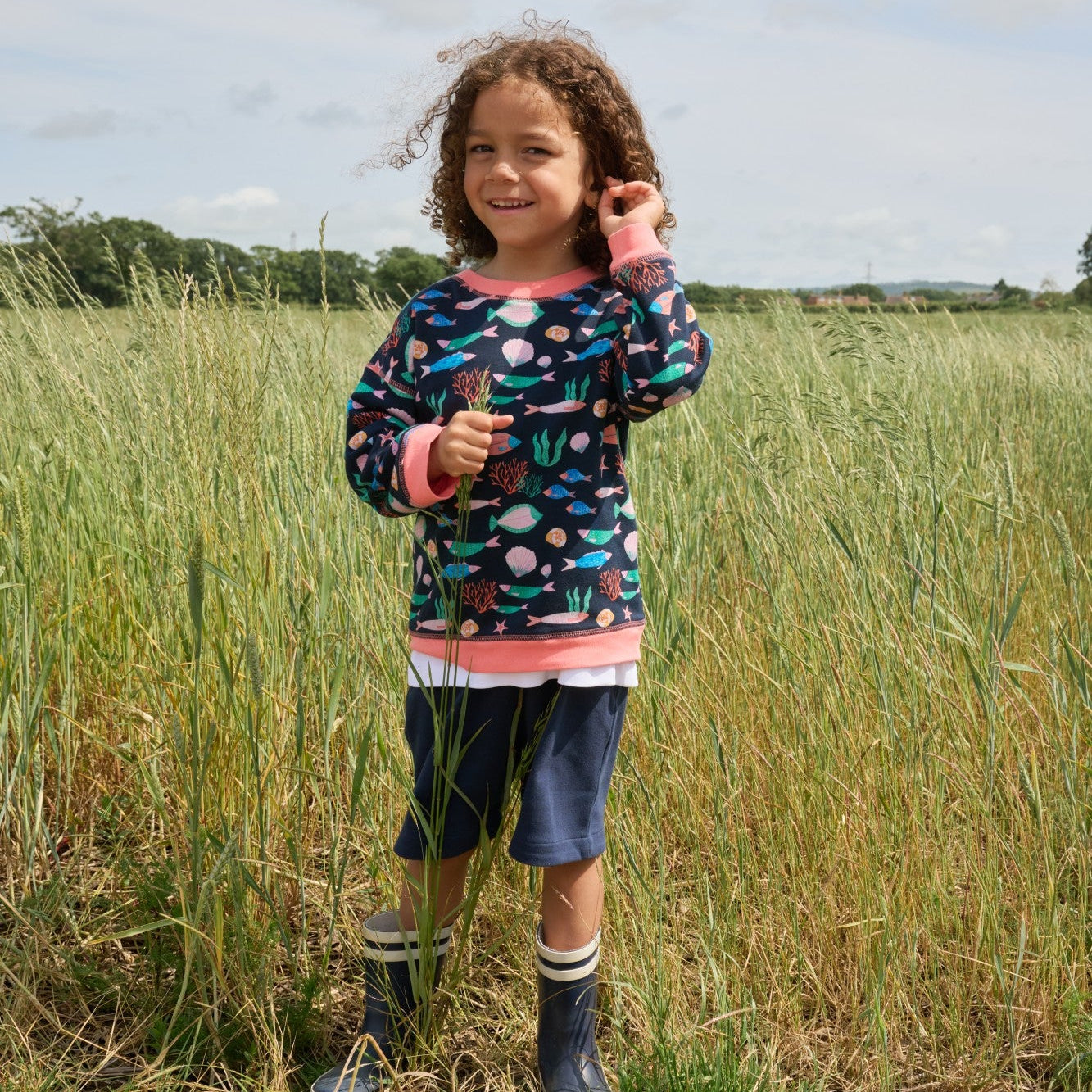 Under the sea reversible sweatshirt