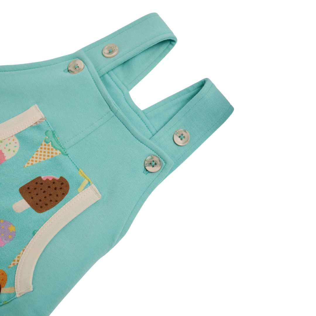 Ice cream Sundays short dungarees
