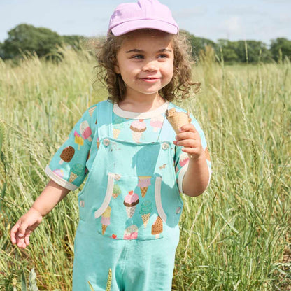 Ice cream Sundays short dungarees