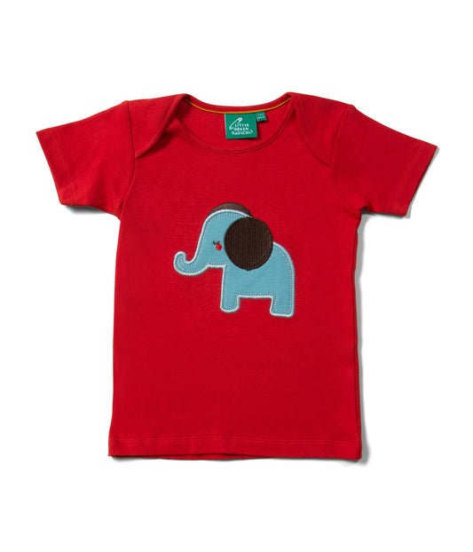 Little elephant appliqué t-shirt