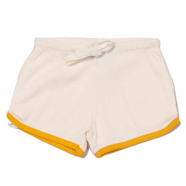 Cream rib essential shorts - resale
