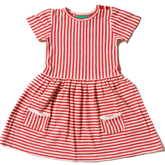 Red stripes forever dress