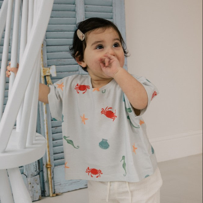 Marine print t-shirt