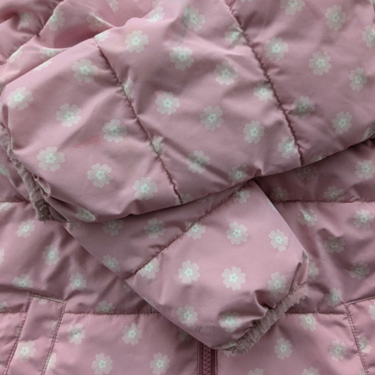 Snuggle coat - pink floral - resale