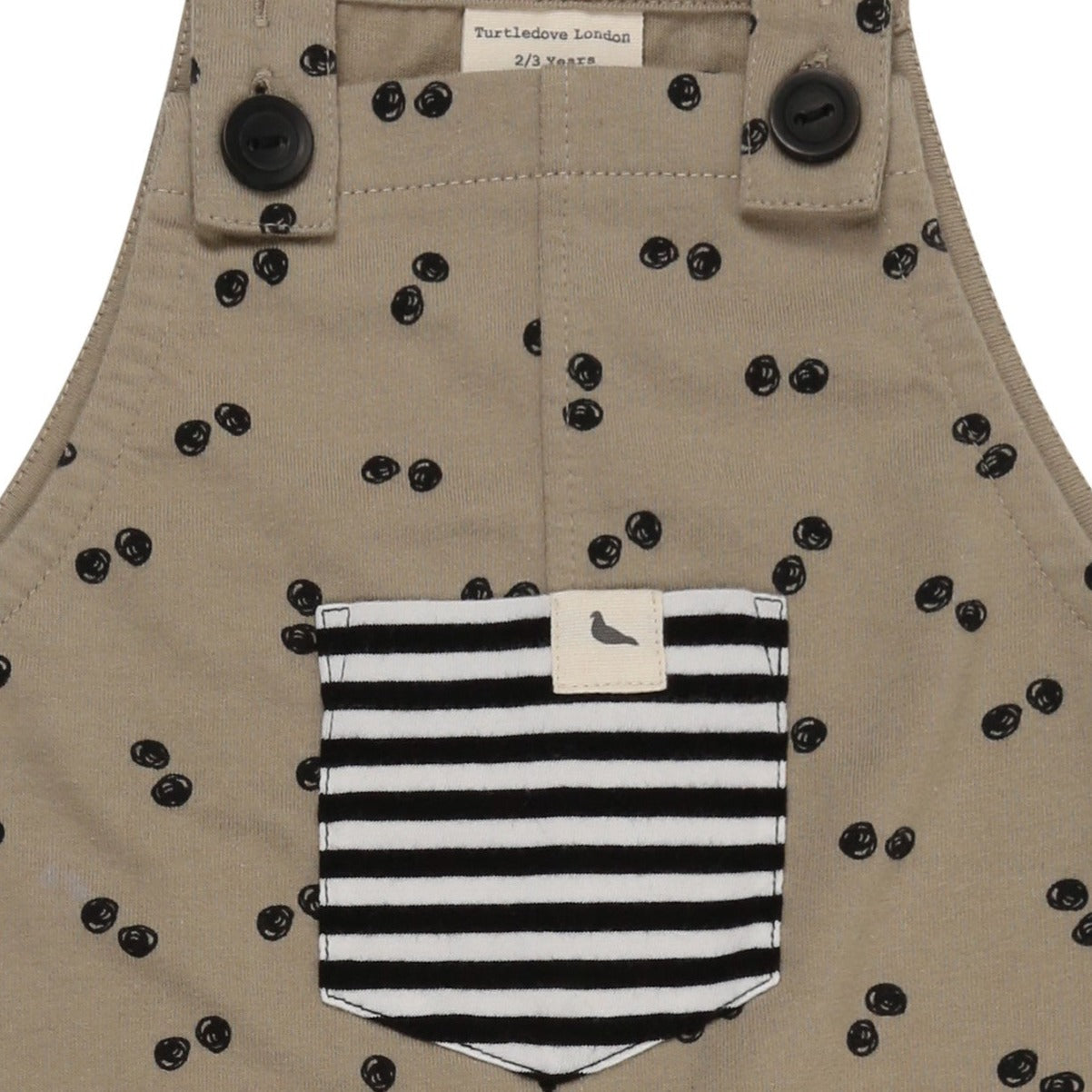 Peapod print easy fit dungarees