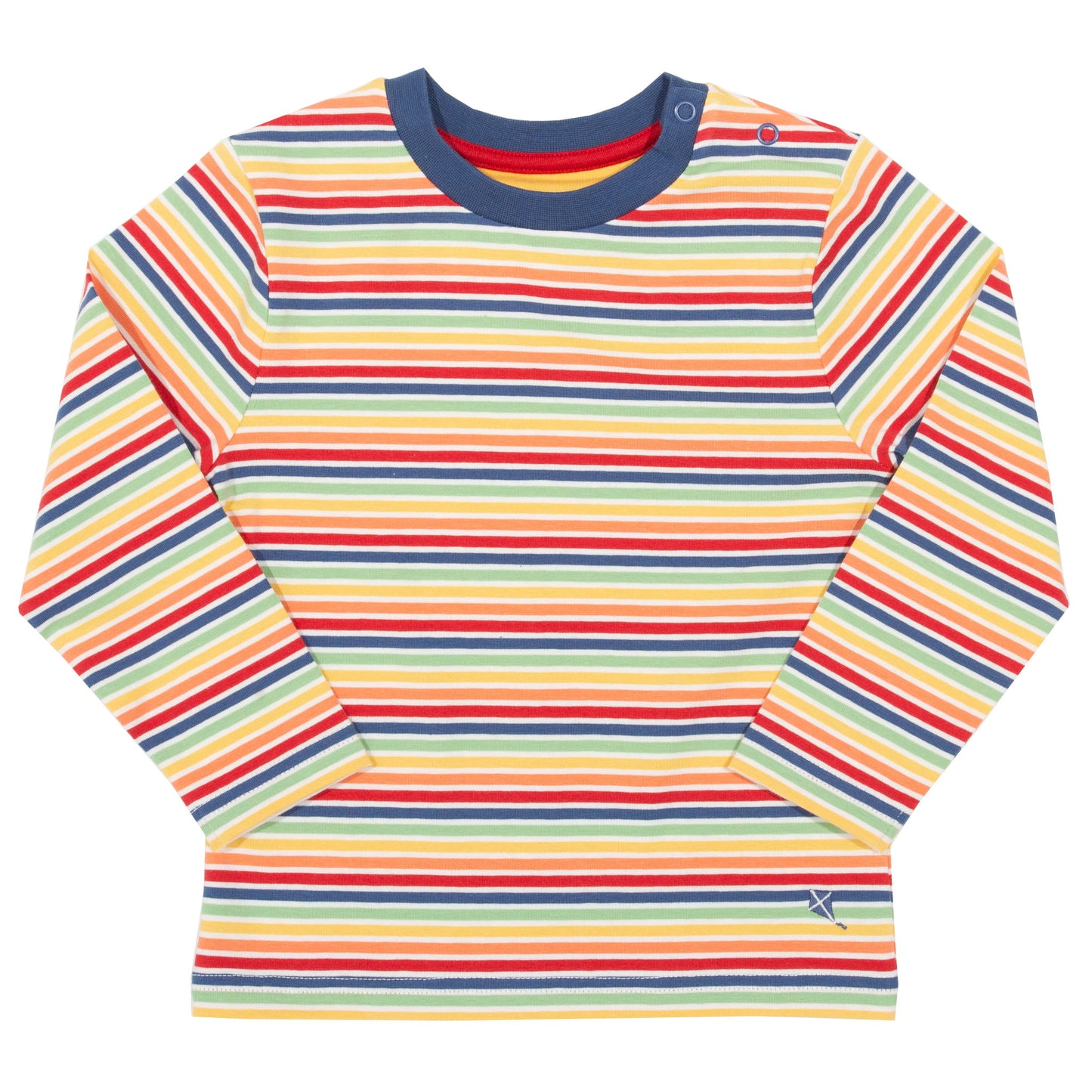 Rainbow stripe long sleeve top