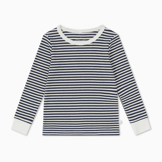 Ribbed pyjamas - navy stripe