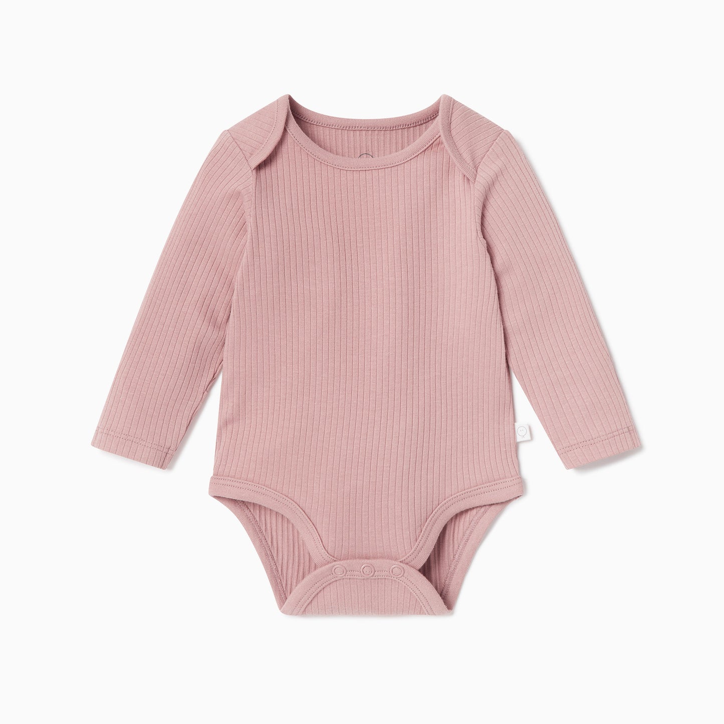 Ribbed sleeve bodysuit - rose