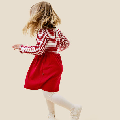Ruby stripe ribbed dress